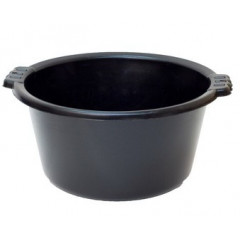 Таз 19л черный круглый