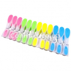 Прищепки силикон 1уп- 12 шт