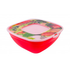 Салатник Весна 1,5л квадратный с рисунком 2