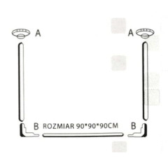 Карниз Польша угловой 90х90х90   5815-7697