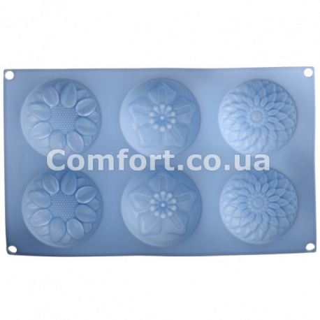 Силикон  1935 сердечко 6шт  