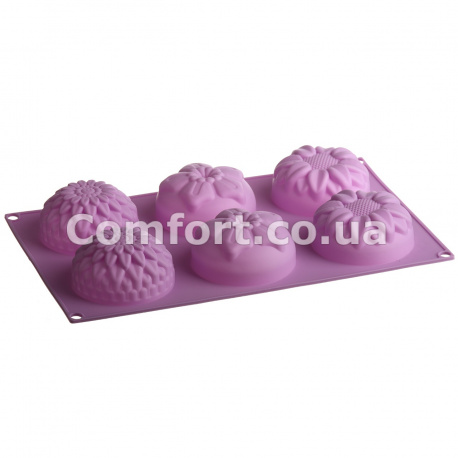 Силикон  1935 сердечко 6шт  