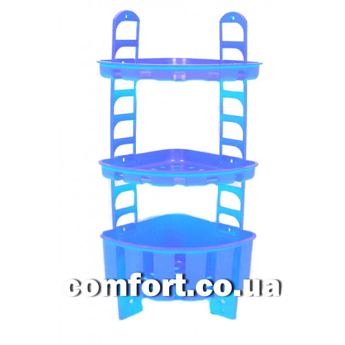 Полочка №2 угловая 3-яр комплект 2 мелких + 1 глубокая