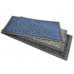 Коврик с ободком камни 40х60