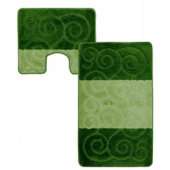 Коврик 2-й 50х80 турция зеленый + оливковый