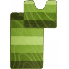 Коврик 2-й 60х100 турция зеленый + оливковый + салатовый