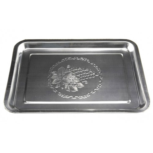 Поднос прямоугольный  39см нерж +
