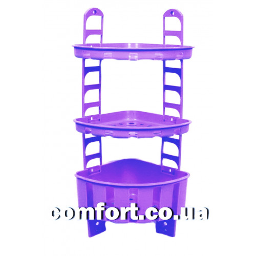 Полочка №2 угловая 3-яр комплект 2 мелких + 1 глубокая