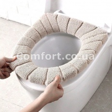 Накладка чехол на унитаз 0850 тканевая махра 2