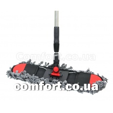 Полотер лапша 5003 черно-красный 50см хром телескоп