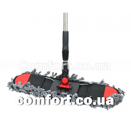 Полотер лапша 5003 черно-красный 50см хром телескоп