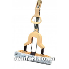 Швабра бабочка-лягушка 8105-1 косичка бежевая