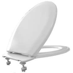 Сидіння для унітазу СП-13 Полімер з планкою 46,5х36см білий 2