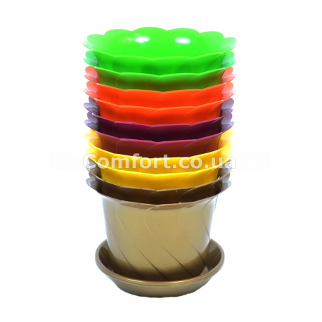 Вазон Тюльпан 13 разноцветный