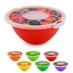 Миска декор 2л с крышкой