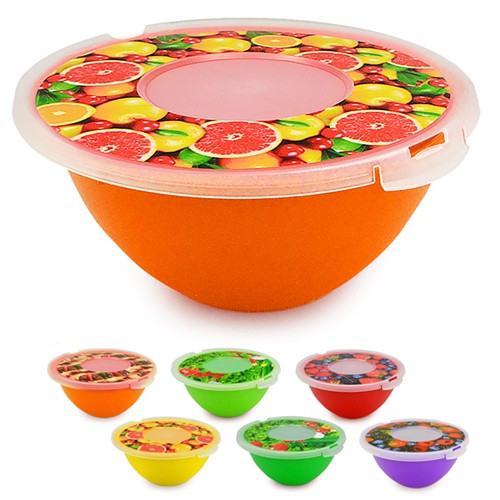 Миска декор 4л с крышкой