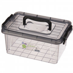 Бокс черный с ручкой 2,8л