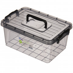 Бокс черный с ручкой 5,0л