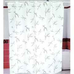 Штора Миранда SAKURA веточки на белом