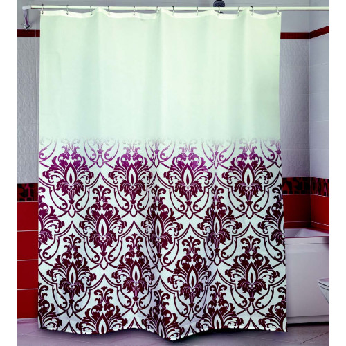 Штора Миранда ALINA узор бордо