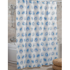 Штора Миранда STAR FISH голубая ракушки