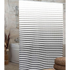 Штора Миранда ANKA черные кружочки