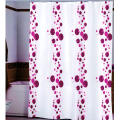 Штора Миранда BUBBLE розовая