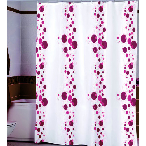 Штора Миранда BUBBLE розовая
