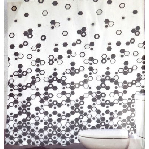 Штора Миранда TROY черные шестигранники