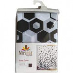 Штора Миранда TROY черные шестигранники