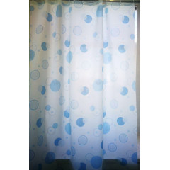 Штора Миранда CIRCLE голубая