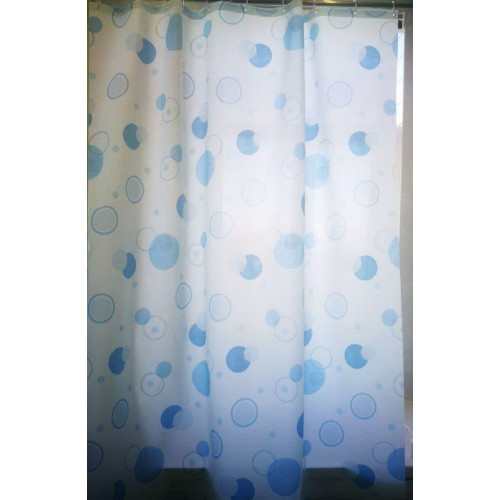 Штора Миранда CIRCLE голубая