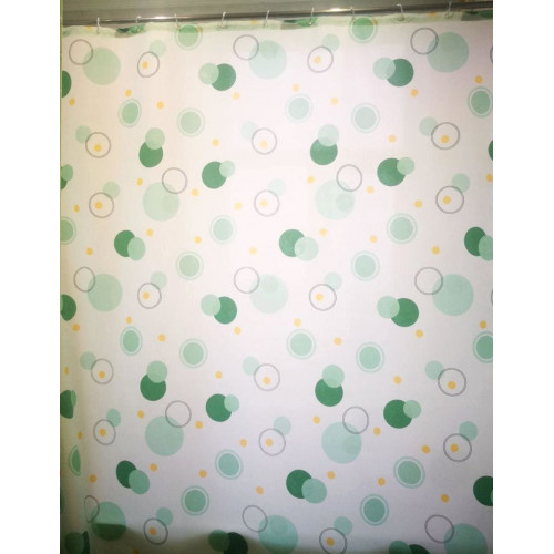 Штора Миранда CIRCLE зеленая
