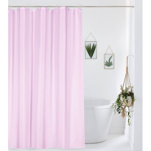 Штора Пика ткань Премиум однотонная 180х180 розовая