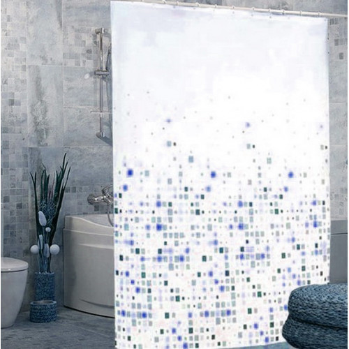 Штора Миранда EFES голубые квадратики