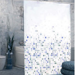 Штора Миранда EFES голубые квадратики