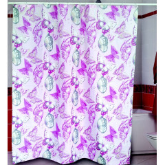 Штора Миранда SARE розовые бабочки