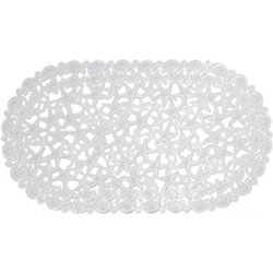 Коврик силикон BATH MAT звезда прозрачный овал 2