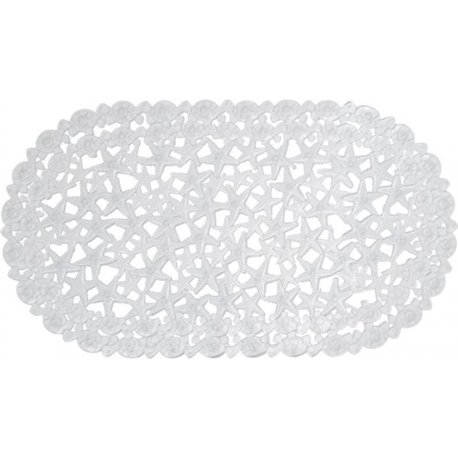 Коврик силикон BATH MAT звезда прозрачный овал