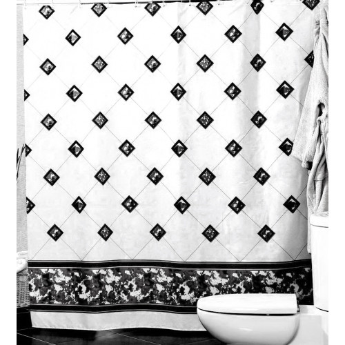 Штора Миранда BEZEME серая кант