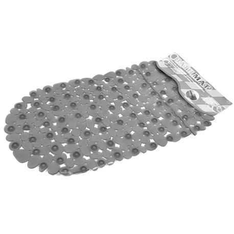 Коврик силикон BATH MAT камни прозрачный овал