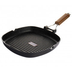 Сковорода 1494 для гриля 24см с откидной ручкой