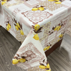 Клейонка 1,37*25м рулон ПВХ на нетканій основі 81032D лимони