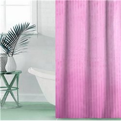 Штора Полоса ткань Премиум однотона 180х180 розова
