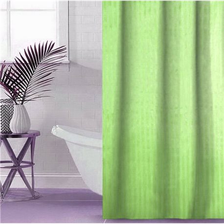 Штора Полоса ткань Премиум однотонная 180х180 салатовый