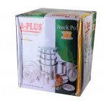 Кастрюли зеленая коробка  7шт  высокие 