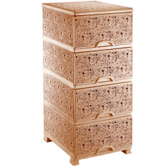 Комод Ажурный люкс 4-яр бежевый