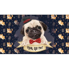 Коврик резина K-602-42 принт 45х75