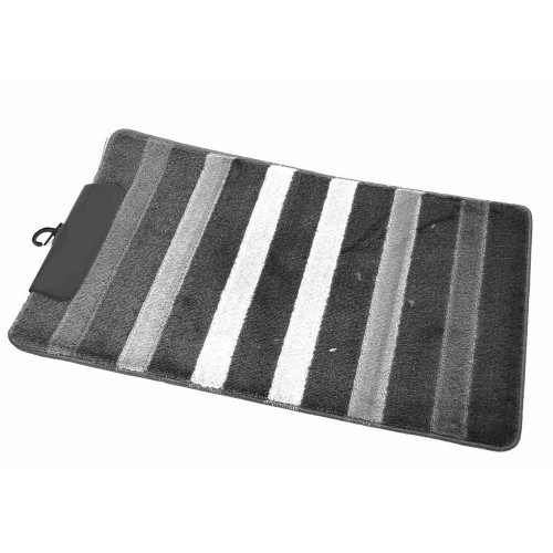 Коврик 2-й 50х80 турция черный + серый + белый