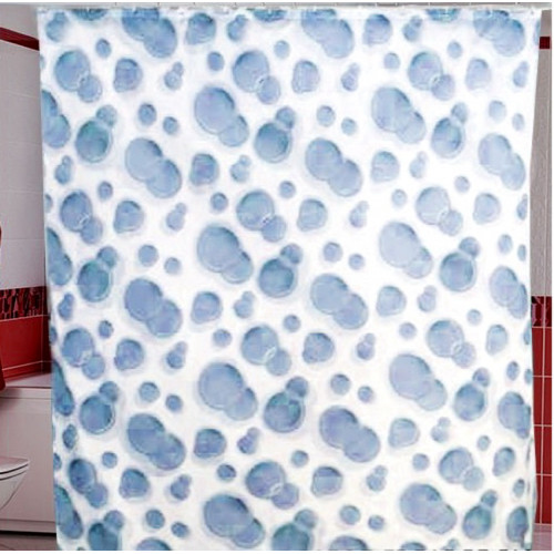 Штора Миранда SIDE голубая